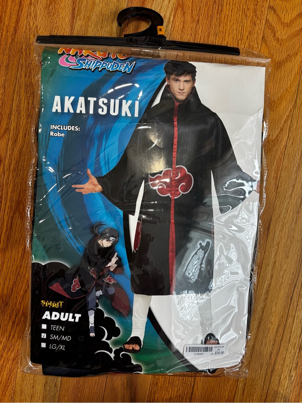 Naruto Shippuden Akatsuki Adult S/M Costume Robe Cloak Anime Cosplay